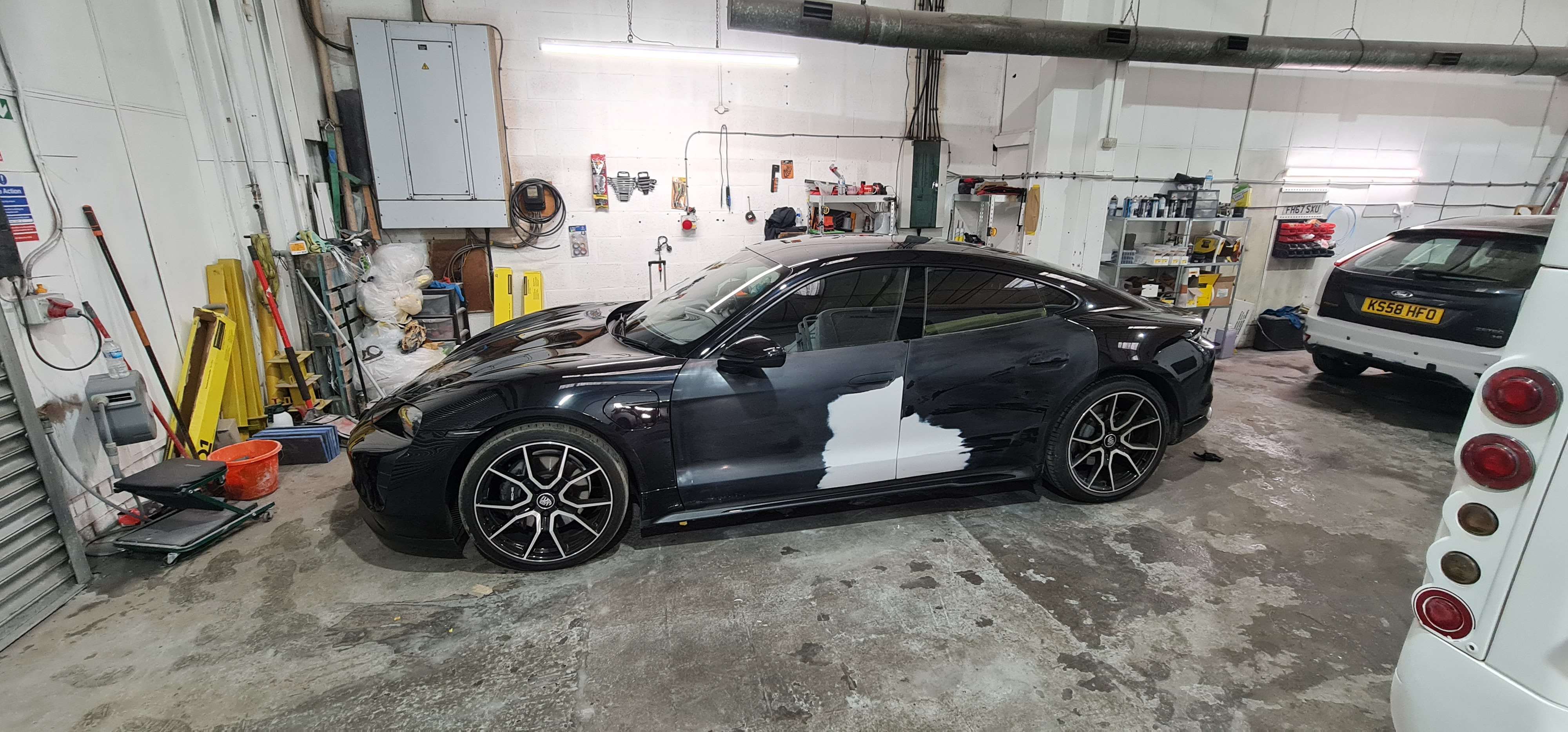 Porche before and after — Complete Collision Repair & Restoration, Paintless Dent Removal (PDR), and Professional Scratch Repair & Refinishing in Coventry before